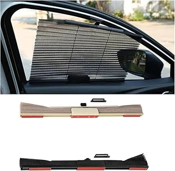 ستارة شمسية قابلة للسحب لنوافذ السيارة مع حماية من الأشعة فوق البنفسجية | Rideau pare-soleil rétractable pour vitres de voiture avec protection UV et intimité optimale