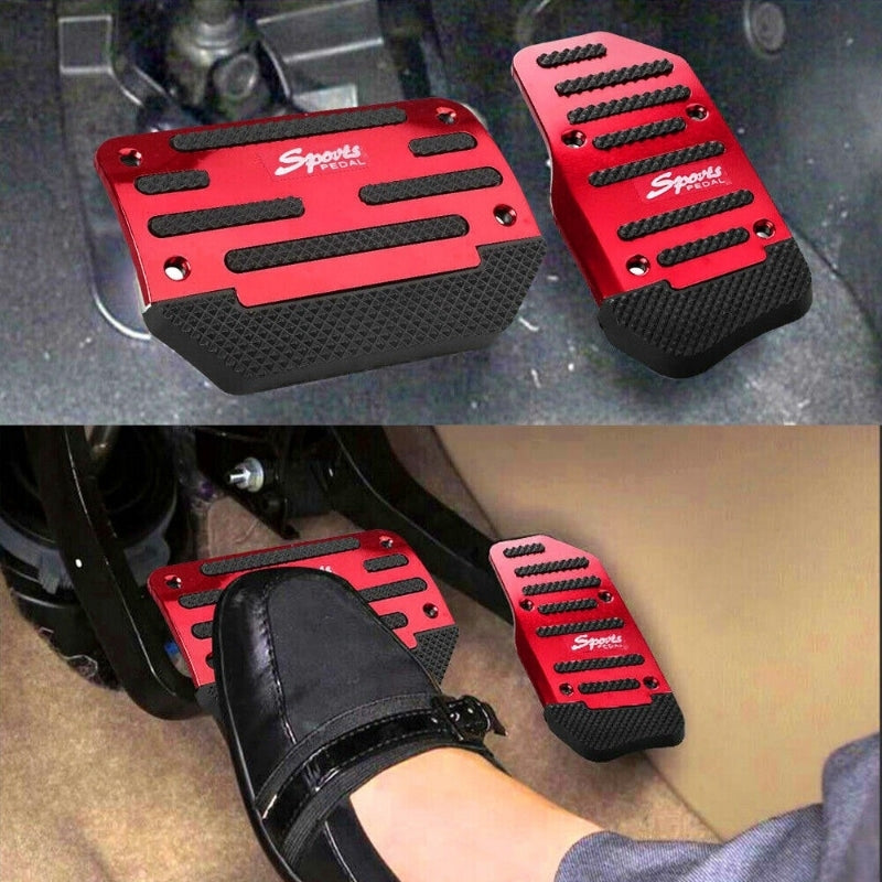 غطاء دواسات السيارة الرياضي المضاد للانزلاق (طقم دواسات عالمي) | Couvre-pédales de voiture sport antidérapants universels (Kit universel)